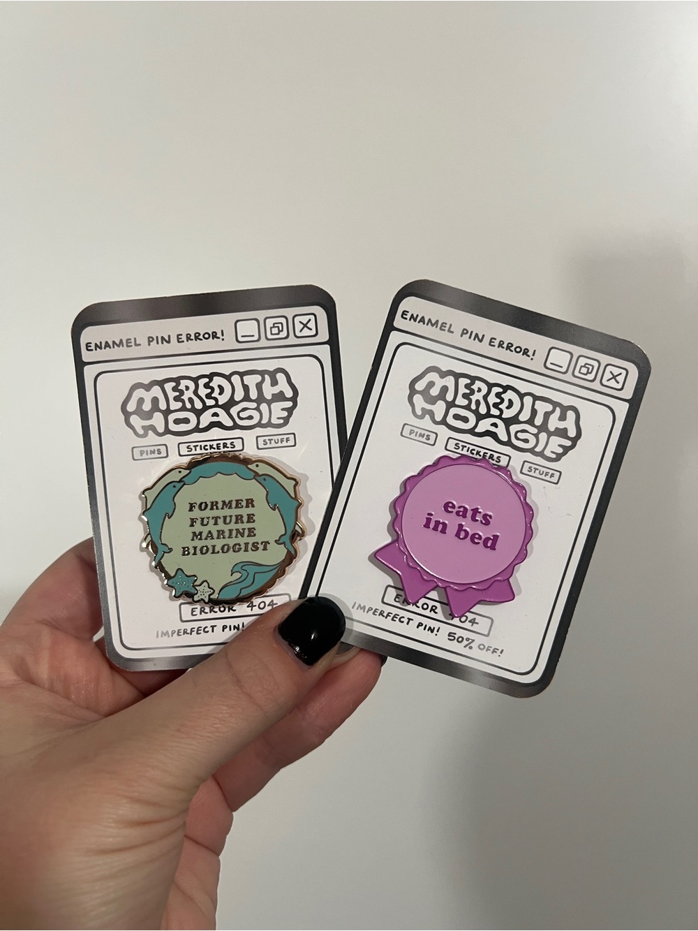 Enamel Pins - 2 - Meredith Hoagie Badges